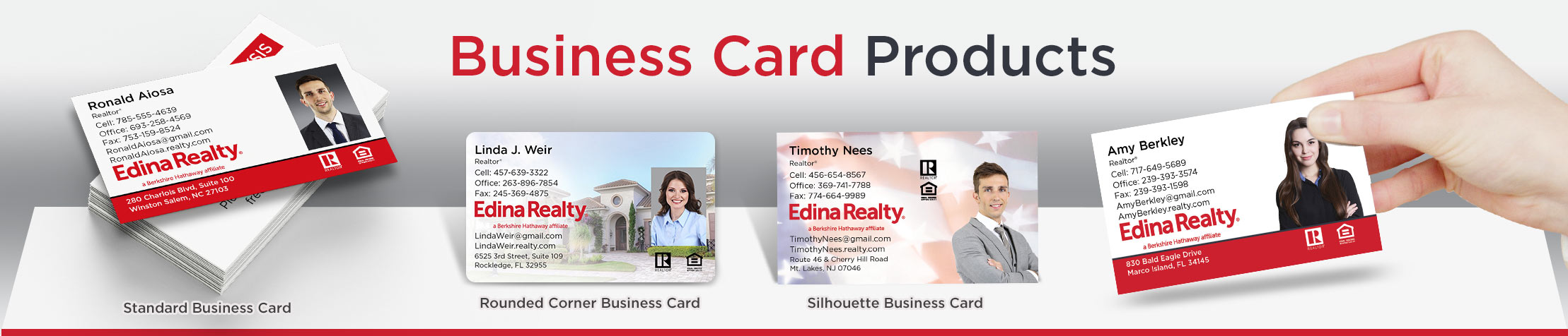 Edina Realty Real Estate Business Card Products - Edina Realty  - Unique, Custom Business Cards Printed on Quality Stock with Creative Designs for Realtors | BestPrintBuy.com