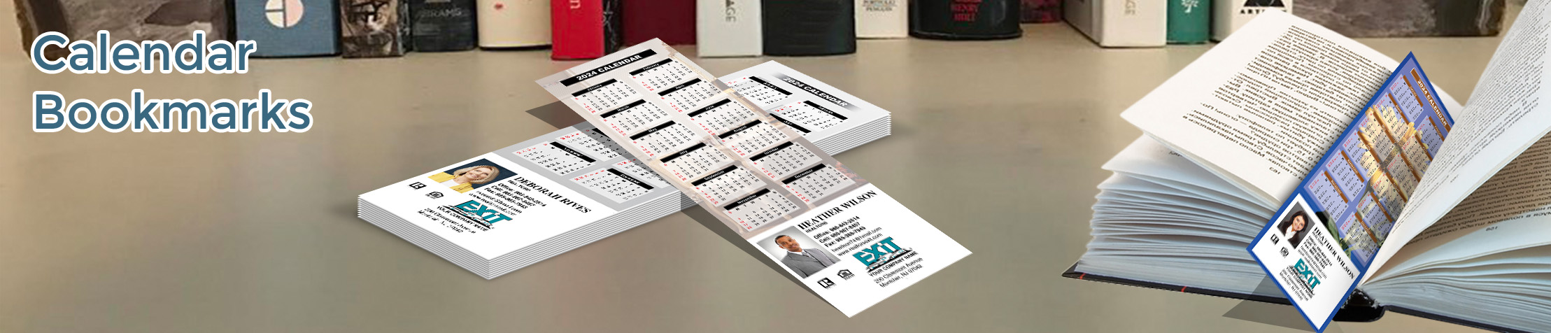 Exit Realty  Calendar Bookmarks - Exit Realty approved vendor 2019 calendars printed on book markers | BestPrintBuy.com