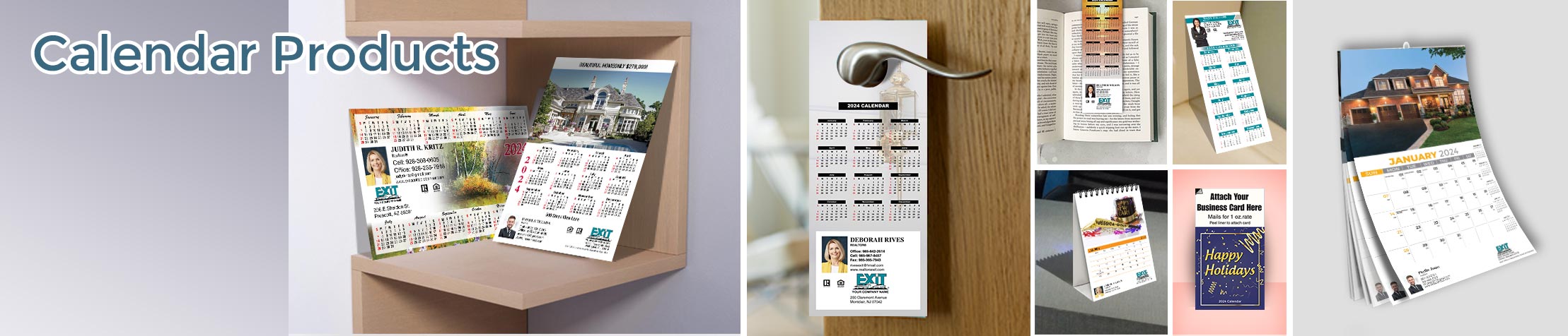 Exit Realty Calendar Products - Exit Realty approved vendor 2019 calendars, magnets, door hangers, bookmarks, tear away note pads | BestPrintBuy.com