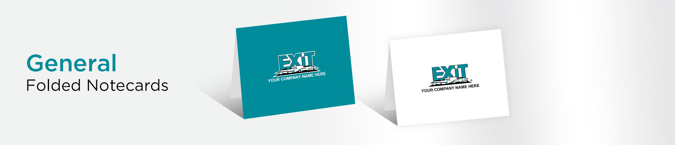 Exit Realty General Folded Note Cards - Exit Realty approved vendor note card stationery | BestPrintBuy.com