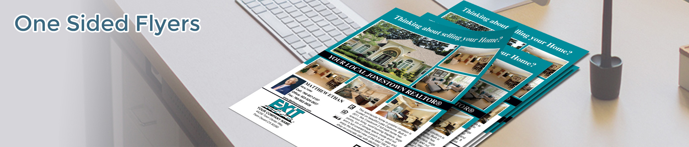 Exit Realty Real Estate Flyers and Brochures - Exit Realty approved vendor one-sided flyer templates for open houses and marketing | BestPrintBuy.com