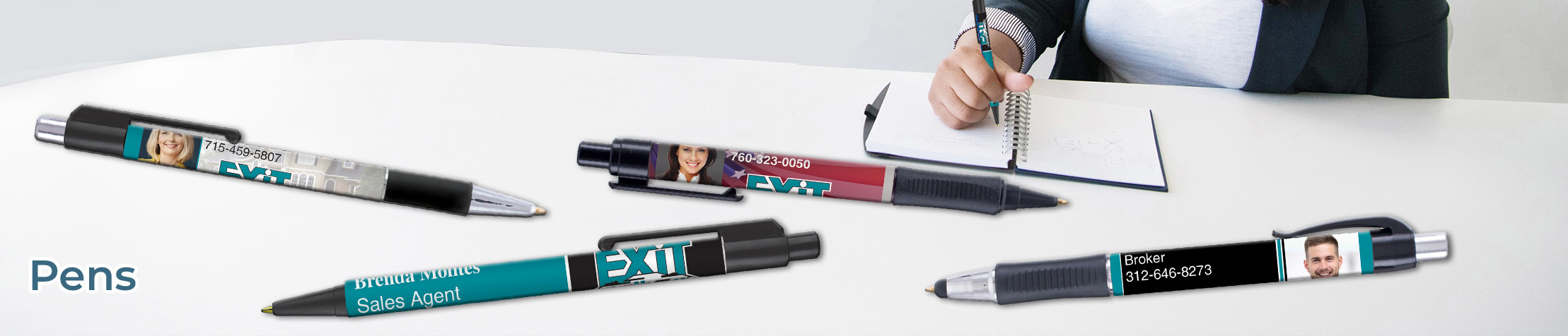 Exit Realty Real Estate Pens - Exit Realty approved vendor personalized realtor promotional products | BestPrintBuy.com