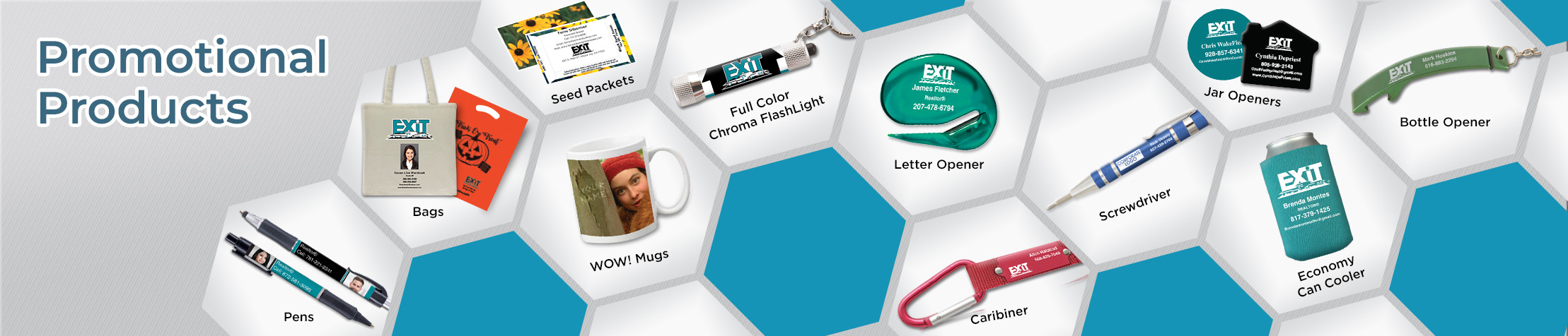 Exit Realty Real Estate Promotional Products - Exit Realty approved vendor personalized promotional pens, key chains, tote bags, flashlights, mugs | BestPrintBuy.com