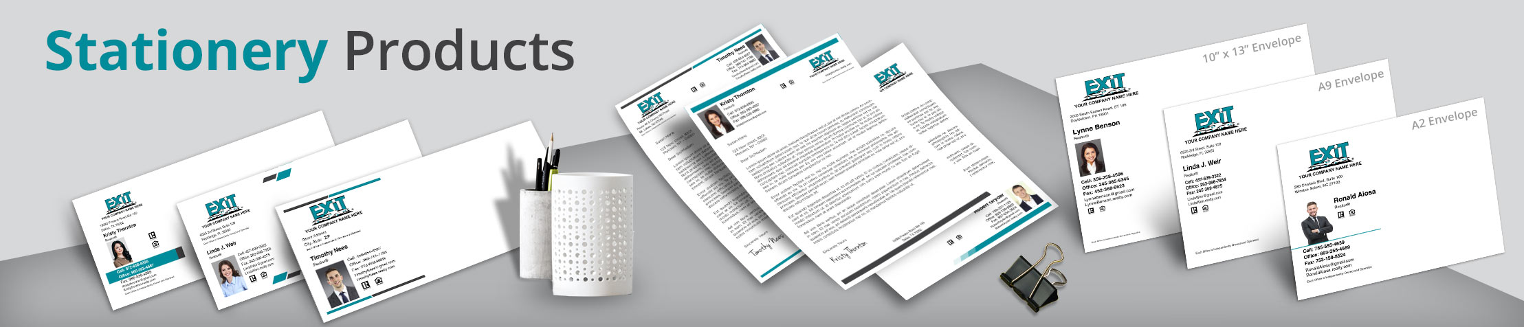 Exit Realty Real Estate Stationery Products - Custom Letterhead & Envelopes Stationery Products for Realtors | BestPrintBuy.com