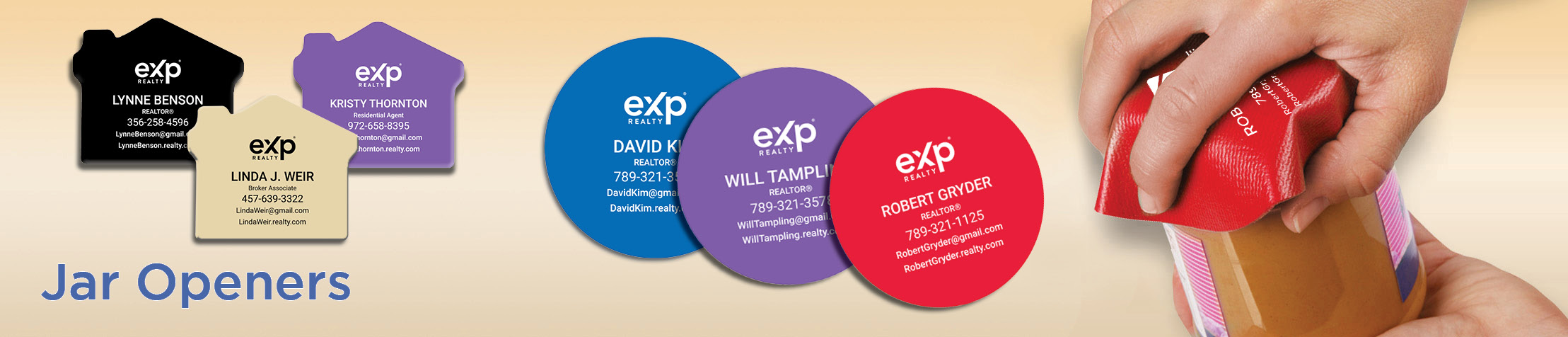 eXp Realty Real Estate Jar Openers - eXp Realty  personalized realtor promotional products | BestPrintBuy.com