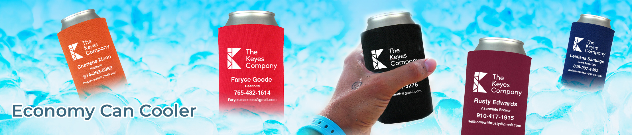 The Keyes Company Real Estate Economy Can Cooler - The Keyes Company  personalized realtor promotional products | BestPrintBuy.com