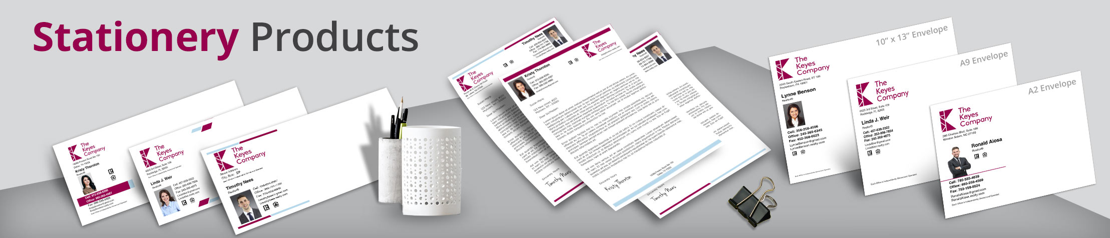 The Keyes Company Real Estate Stationery Products - Custom Letterhead & Envelopes Stationery Products for Realtors | BestPrintBuy.com