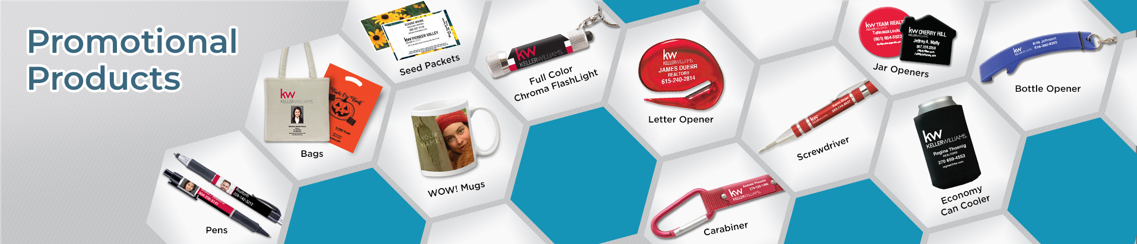 Keller Williams Real Estate Promotional Products - KW approved vendor personalized promotional pens, key chains, tote bags, flashlights, mugs | BestPrintBuy.com