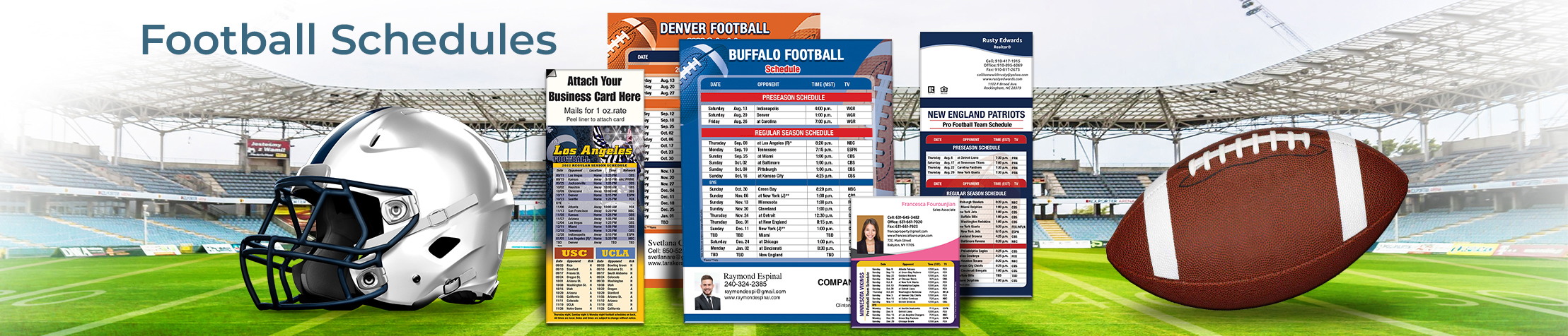 Independent Realtor Real Estate Football Schedules - IR  personalized football schedules | BestPrintBuy.com