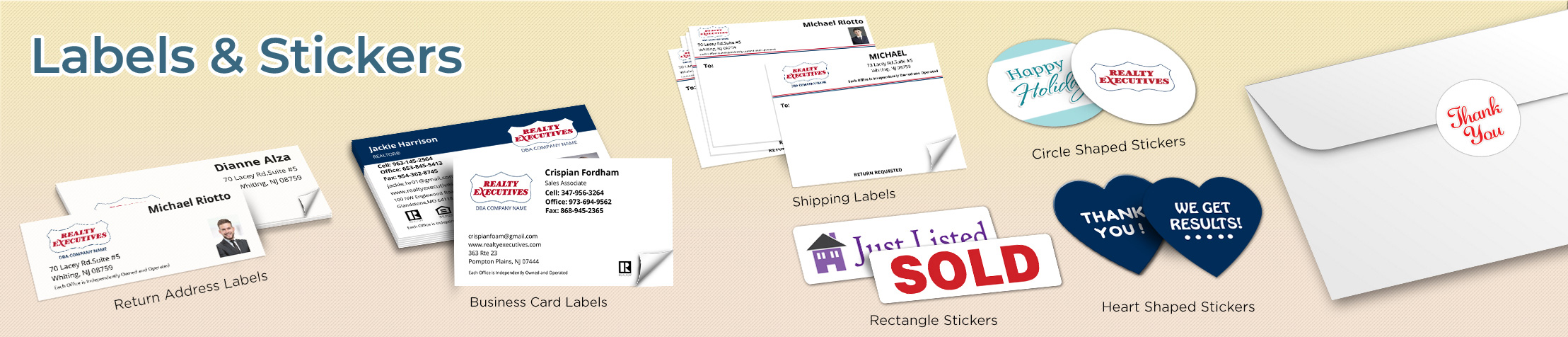 Realty Executives Real Estate Labels and Stickers - Realty Executives  business card labels, return address labels, shipping labels, and assorted stickers | BestPrintBuy.com