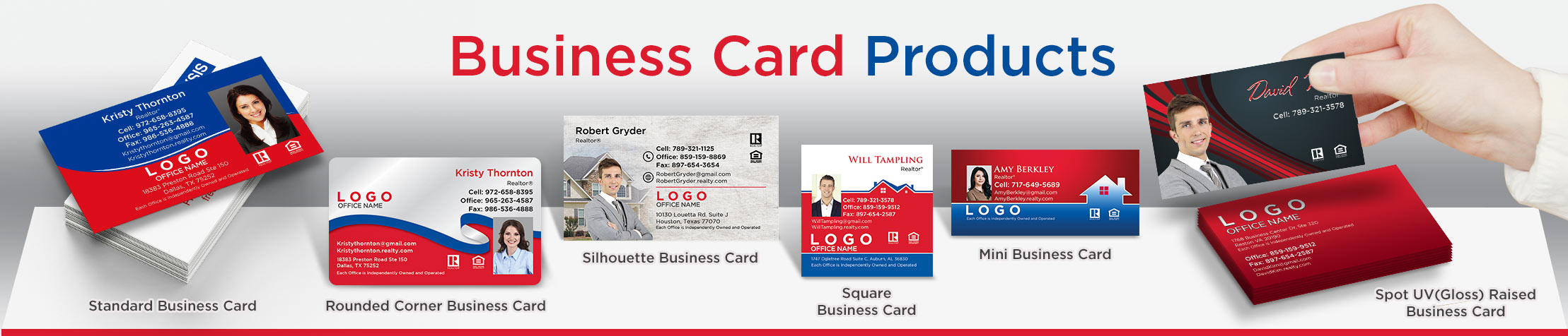 RE/MAX Real Estate Business Card Products - Unique, Custom Business Cards Printed on Quality Stock with Creative Designs for Realtors | BestPrintBuy.com