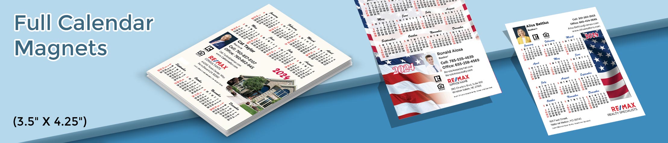 RE/MAX Real Estate Full Calendar Magnets - RE/MAX 2019 calendars, 3.5” by 4.25” | BestPrintBuy.com