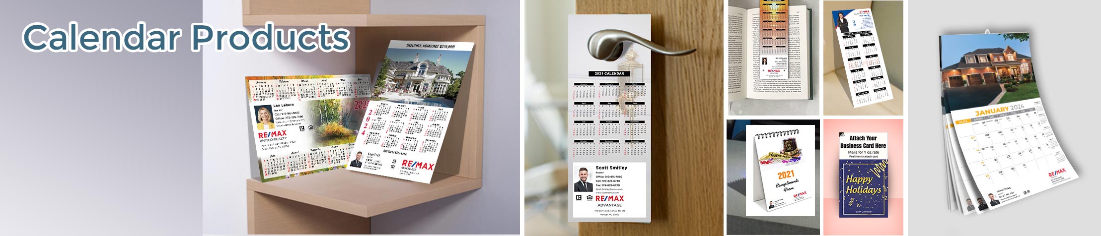 RE/MAX Real Estate Calendar Products - RE/MAX  2019 calendars, magnets, door hangers, bookmarks, tear away note pads | BestPrintBuy.com
