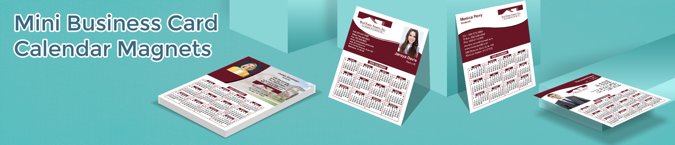 Real Estate Source Real Estate Mini Business Card Calendar Magnets - Real Estate Source personalized marketing materials | BestPrintBuy.com
