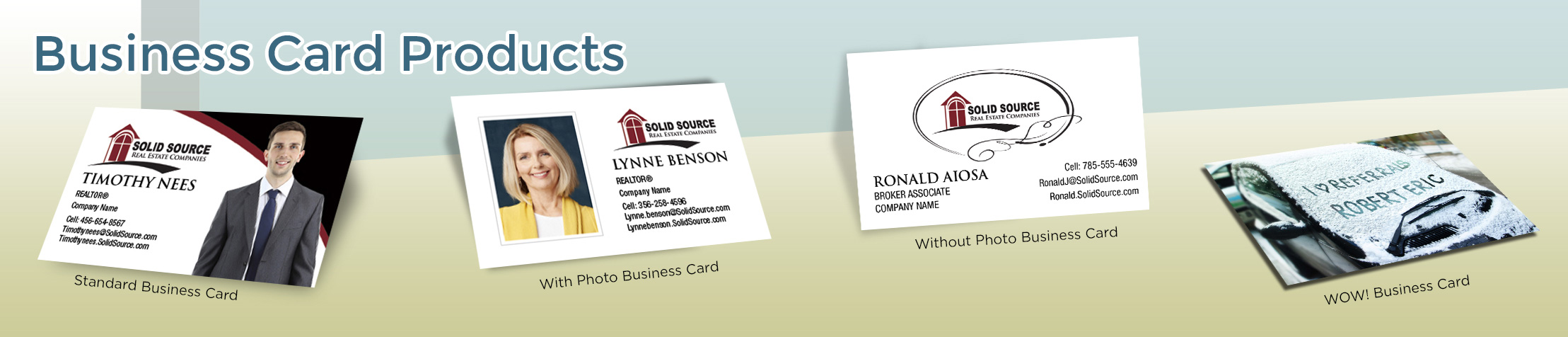 Solid Source Real Estate Business Card Products - Solid Source - Unique, Custom Business Cards Printed on Quality Stock with Creative Designs for Realtors | BestPrintBuy.com