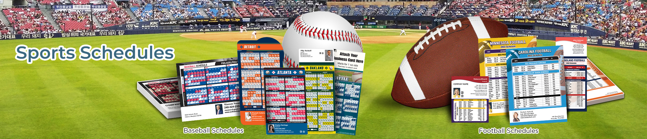 Coldwell Banker Real Estate Sports Schedules - Coldwell Banker custom sports schedule magnets | BestPrintBuy.com