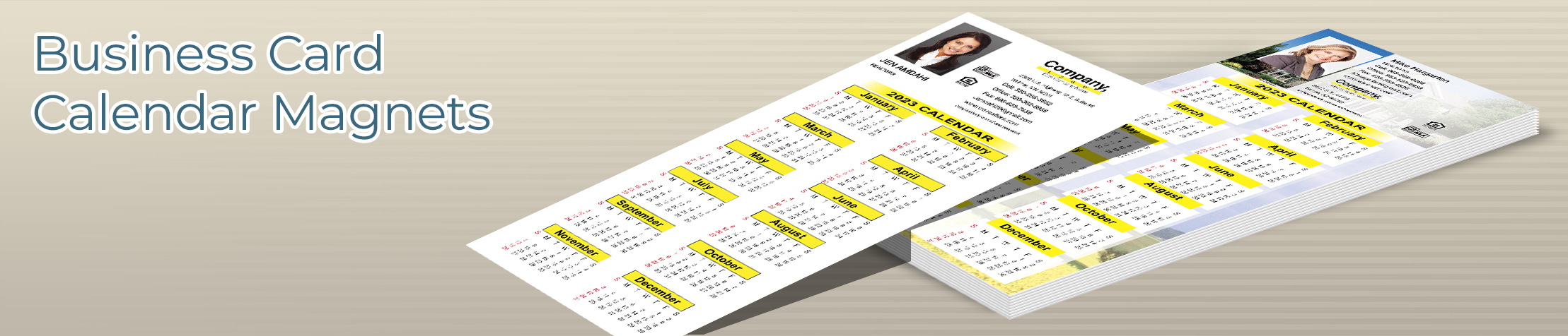 Weichert Real Estate Business Card Calendar Magnets - Weichert  personalized marketing materials | BestPrintBuy.com