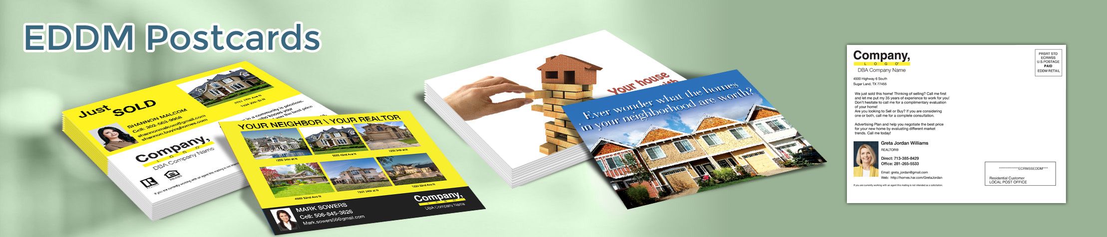 Weichert Real Estate EDDM Postcards - personalized Every Door Direct Mail Postcards | BestPrintBuy.com