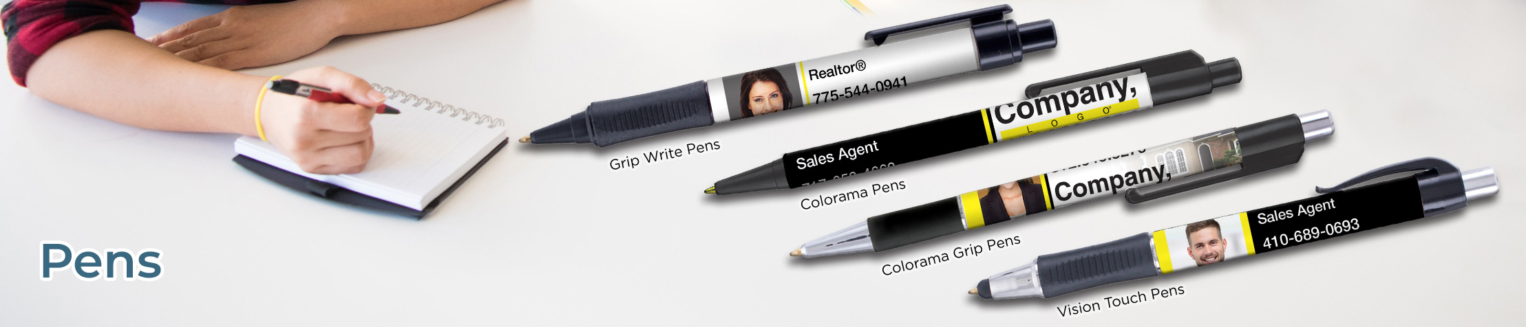 Weichert Real Estate Personalized Pens - promotional products: Grip Write Pens, Colorama Pens, Vision Touch Pens, and Colorama Grip Pens | BestPrintBuy.com