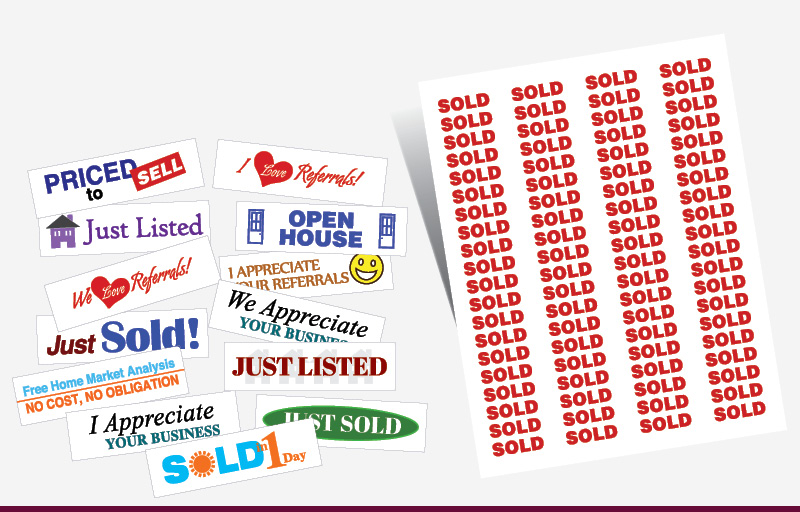 Berkshire Hathaway Real Estate Rectangle Stickers - Berkshire Hathaway  stickers with messages | BestPrintBuy.com