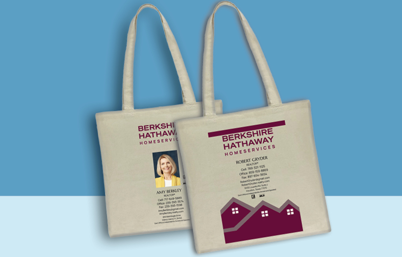 Berkshire Hathaway Real Estate Tote Bags -promotional products | BestPrintBuy.com