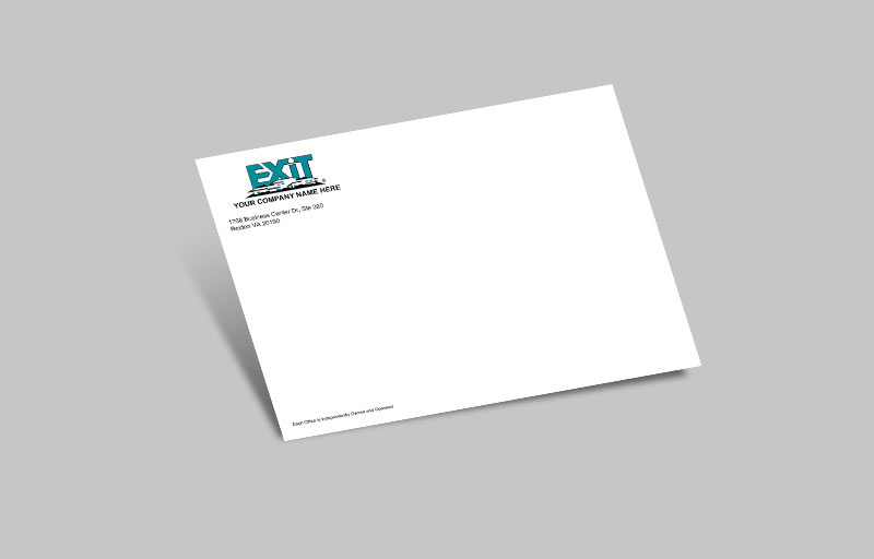 Exit Realty Real Estate Office A2 Envelopes - Exit Realty Approved Vendor custom stationery, A2 Standard envelopes for realty offices | BestPrintBuy.com
