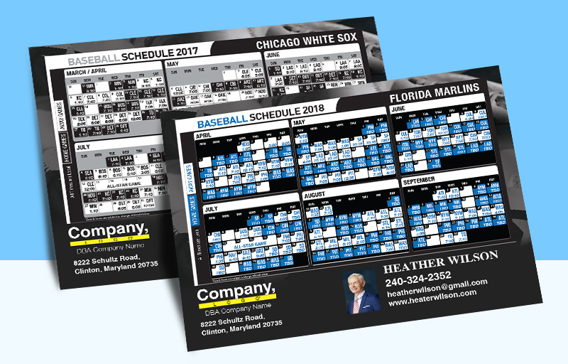 Weichert Real Estate Full Magnet Baseball Schedules - wc  personalized realtor marketing materials | BestPrintBuy.com