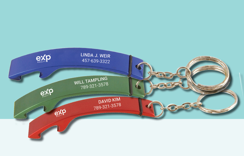 eXp Realty Real Estate Bottle Opener - eXp Realty personalized promotional products | BestPrintBuy.com