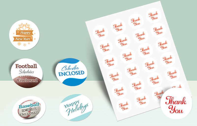 Assit2Sell Real Estate Circle Shaped Stickers - Assit2Sell Real Estate stickers with messages for envelopes | BestPrintBuy.com