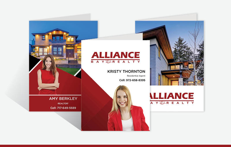 Alliance Bay Realty Real Estate Custom Presentation Folders - custom folders | BestPrintBuy.com