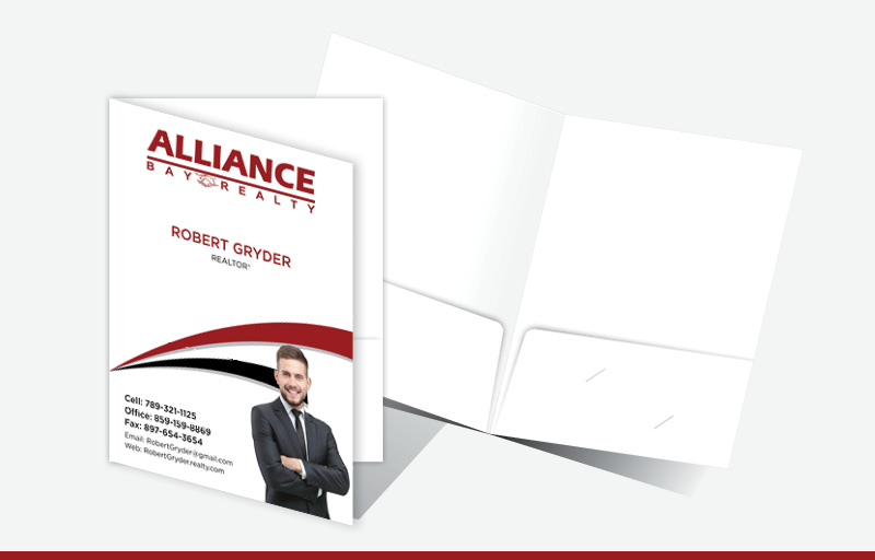 Alliance Bay Realty Real Estate Econo Presentation Folders - Econo Presentation Folders | BestPrintBuy.com