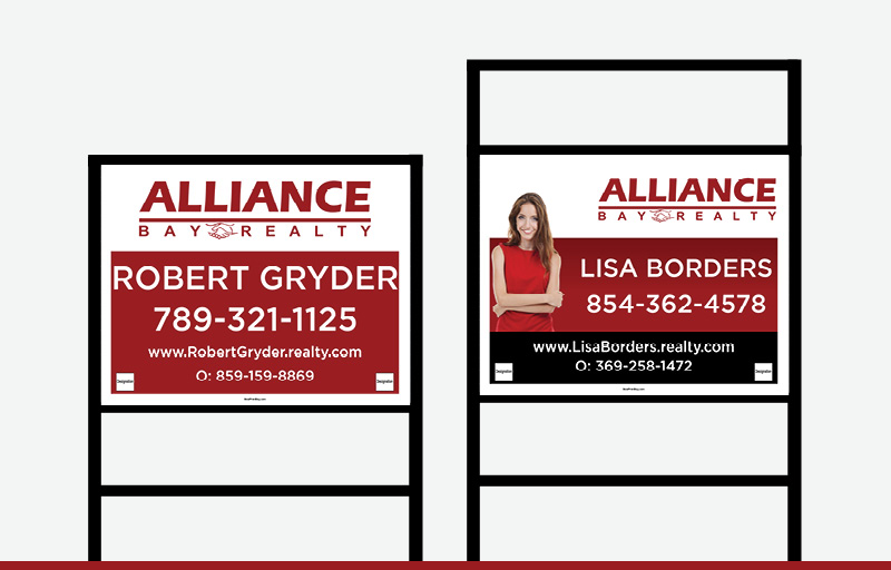 Alliance Bay Realty Real Estate Signs - ABR Signs for Realtors | BestPrintBuy.com