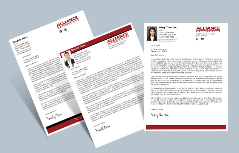 Alliance Bay Realty Real Estate Letterheads - Custom Letterhead Stationery for Realtors | BestPrintBuy.com