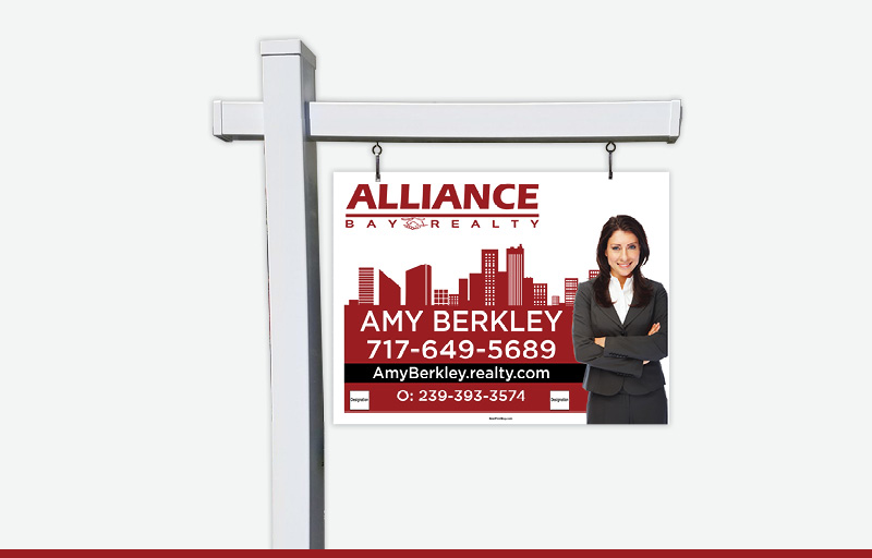 Alliance Bay Realty Real Estate Signs - ABR Signs for Realtors | BestPrintBuy.com