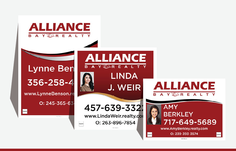 Alliance Bay Realty Real Estate Signs - ABR Signs for Realtors | BestPrintBuy.com