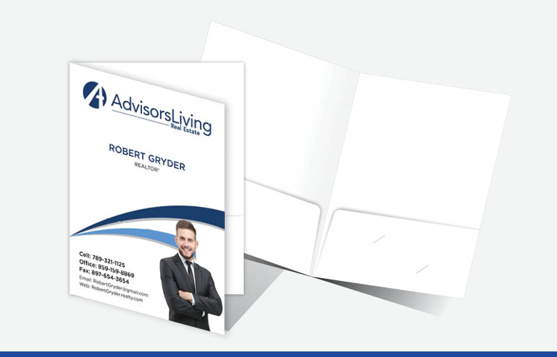 Advisors Living Real Estate Econo Presentation Folders - Econo Presentation Folders | BestPrintBuy.com