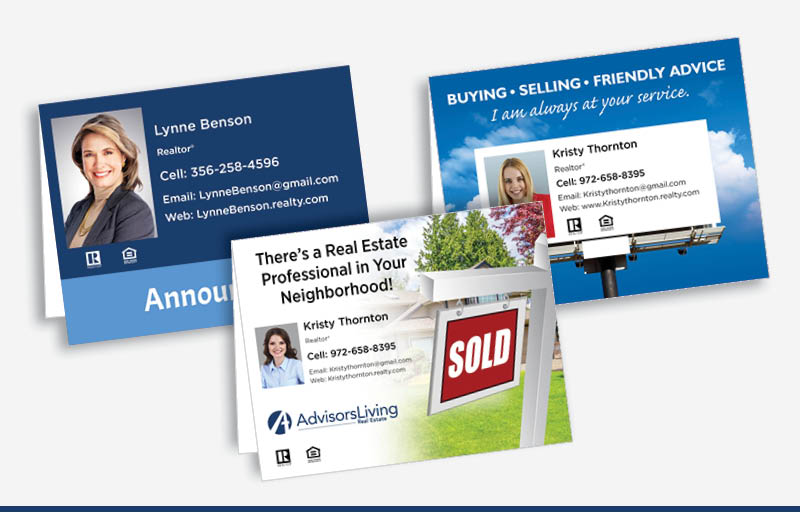 Advisors Living Real Estate Postcard Mailing -  direct mail postcard templates and mailing services | BestPrintBuy.com