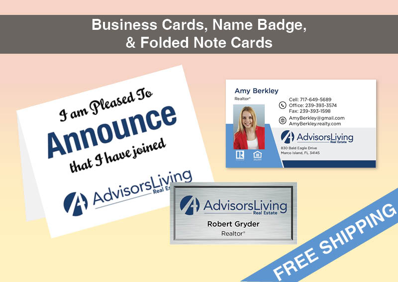 Advisors Living Real Estate BC Agent Package - Advisors Living approved vendor personalized business cards| BestPrintBuy.com