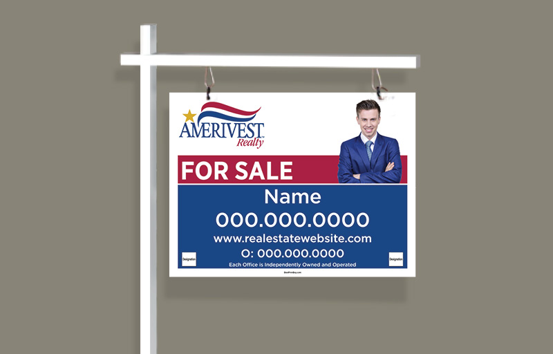 Amerivest Realty Real Estate Signs -  Signs for Realtors | BestPrintBuy.com