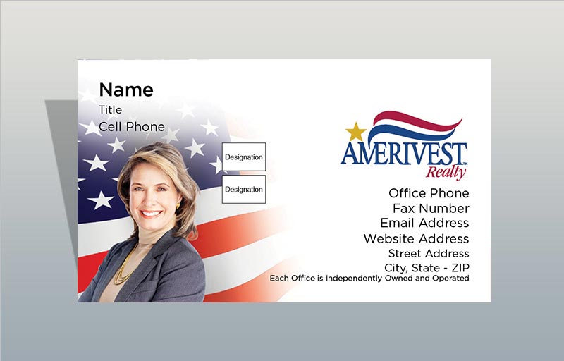 Amerivest Realty Real Estate Silhouette Business Cards - Amerivest Realty marketing materials | BestPrintBuy.com