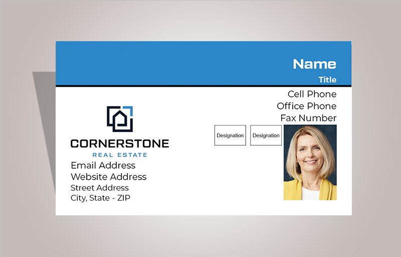 Amerivest Realty Real Estate Ultra Thick Business Cards With Photo - Amerivest Realty - Luxury, Thick Stock Business Cards with a Matte Finish for Realtors | BestPrintBuy.com