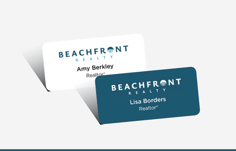 BeachFront Realty Real Estate Ultra Thick Business Cards -  Thick Stock & Matte Finish Business Cards for Realtors | BestPrintBuy.com