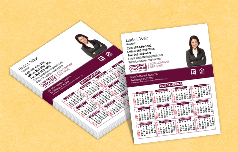 Berkshire Hathaway Real Estate Mini Business Card Calendar Magnets 