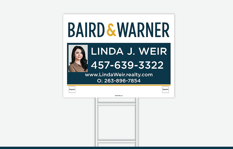 Baird & Warner Real Estate Signs - BW Signs for Realtors | BestPrintBuy.com
