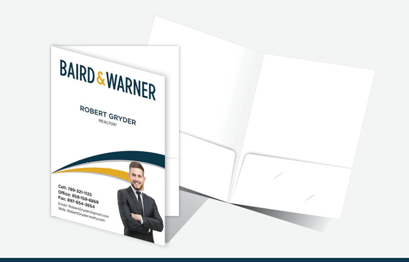 Baird & Warner Real Estate Econo Presentation Folders - Econo Presentation Folders | BestPrintBuy.com