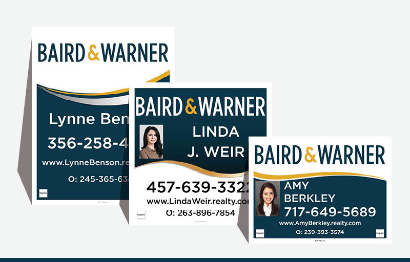 Baird & Warner Real Estate Signs - BW Signs for Realtors | BestPrintBuy.com