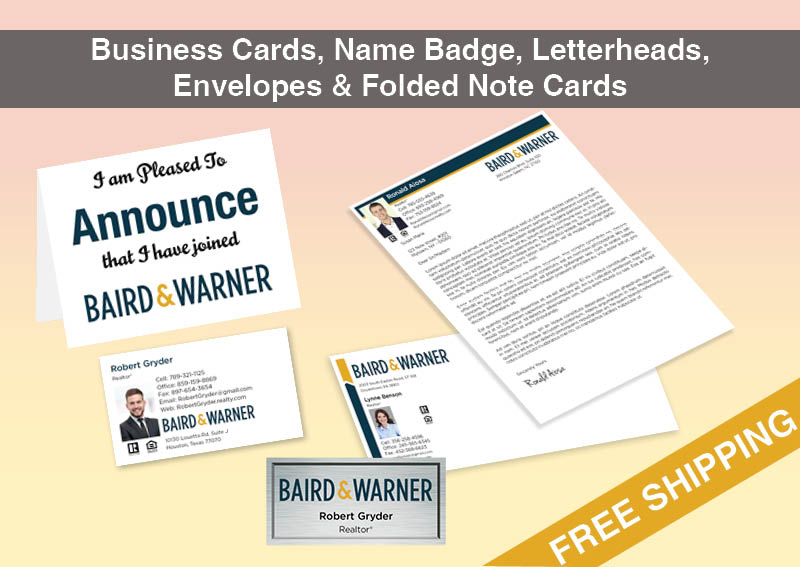 Baird & Warner Real Estate BC Agent Package - Baird & Warner approved vendor personalized business cards| BestPrintBuy.com