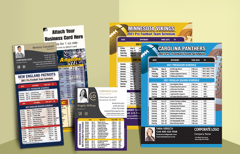 Century 21 Real Estate Sports Schedules, Baseball & Football