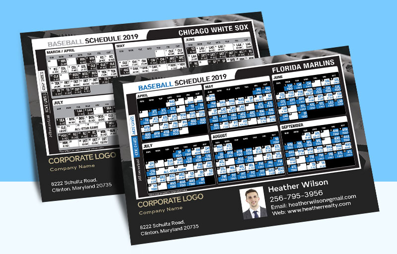 Century 21 Real Estate Full Magnet Baseball Schedules - C21  personalized realtor marketing materials | BestPrintBuy.com