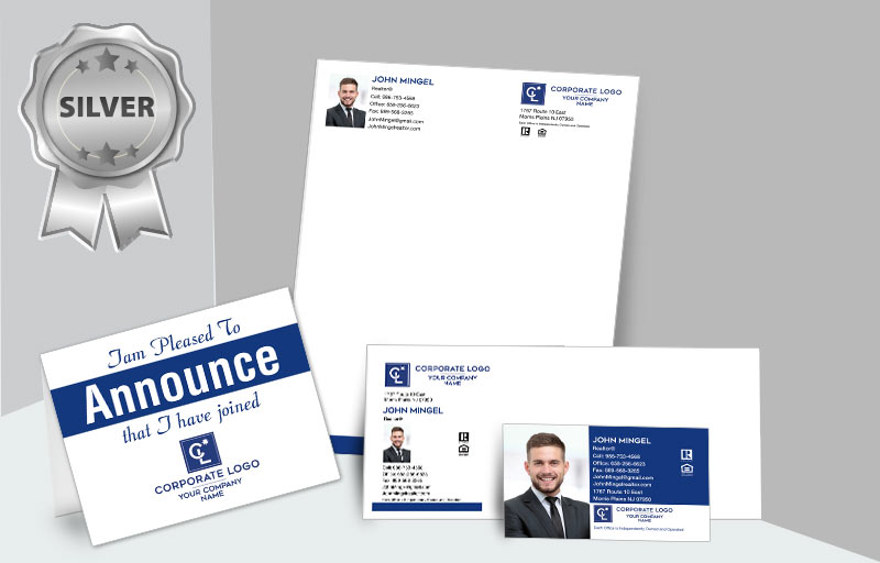 Coldwell Banker Real Estate Silver Agent Package - Coldwell Banker personalized business cards, letterhead, envelopes and note cards | BestPrintBuy.com